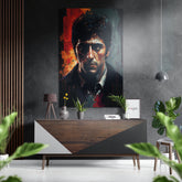 Al Pacino Brushed Aluminum Dibond Wall Art.